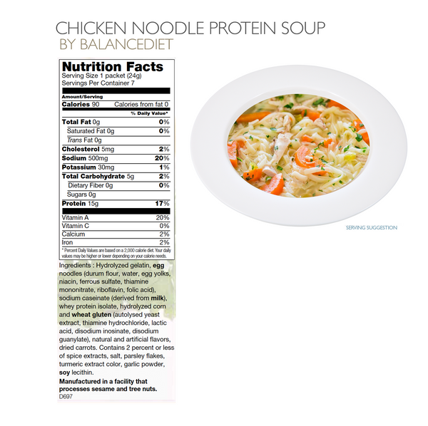 Chicken Noodle Protein Soup - BalanceDiet  - 3